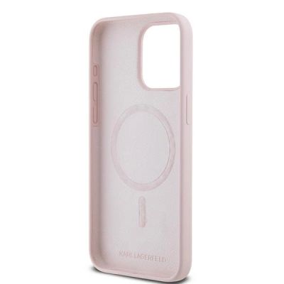 7. Karl Lagerfeld Silikon Karl&Choupette MagSafe Case für iPhone 15 Pro - Pink
