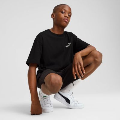 5. Puma ESS Small No. 1 Logo Relaxed Tee für Kinder Schwarz 684920 01