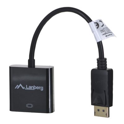 4. Lanberg AD-0007-BK Adapter (DisplayPort M - DVI-D F; 0,10 m; schwarz)