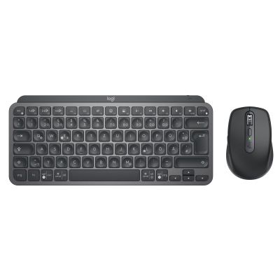 3. Logitech 920-011054 Tastatur und Maus inklusive, Office RF Wireless + Bluetooth, QWERTZ, Deutsch, Graphit