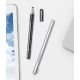 11. Baseus Golden Cudgel ACPCL-0S doppelseitiger Eingabestift für Tablets, Telefone mit Gelstift – Silber