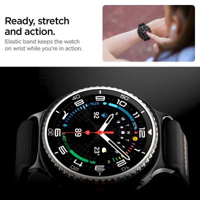 9. Spigen Fit Lite Armband für Samsung Galaxy Watch 40/44/46 mm - Schwarz