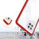6. Klare 3in1 Hülle für Samsung Galaxy A42 5G Frame Gel Cover Rot