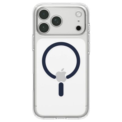 4. Spigen Ultra Hybrid MagSafe Hülle für iPhone 18 Pro Max / 17 Pro Max – Transparentes Marineblau