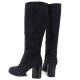 5. Graue Damen-Lederstiefel mit Absatz Vinceza 67049