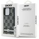 8. DKNY Schutzhülle mit Karomuster und bedruckten Streifen für iPhone 16 Pro, Schwarz