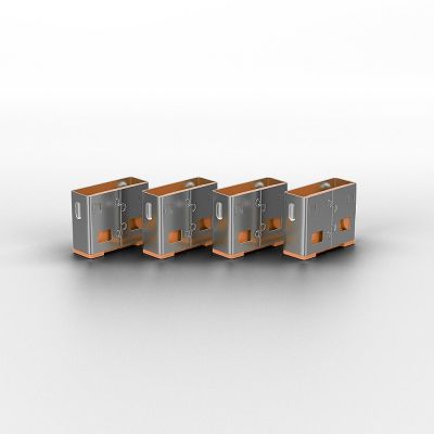 2. Lindy 40453 Port Blocker Port Blocker + USB Typ-A Dongle Orange Acrylnitril Butadien Styrol (ABS) 5 Stück.