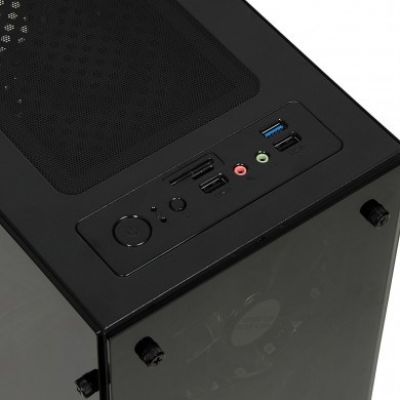 11. IBOX MINI TOWER PASSION V4 GAMING OPV4 Gehäuse (Micro ATX; schwarz)