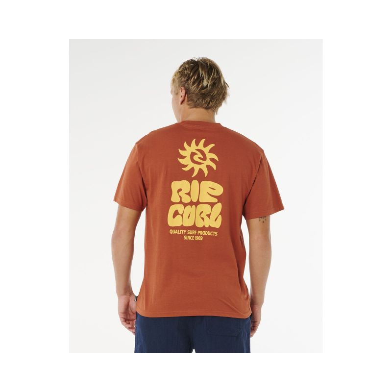 2. Herren-T-Shirt RIP CURL Pacific Rinse Glass Off, Braun
