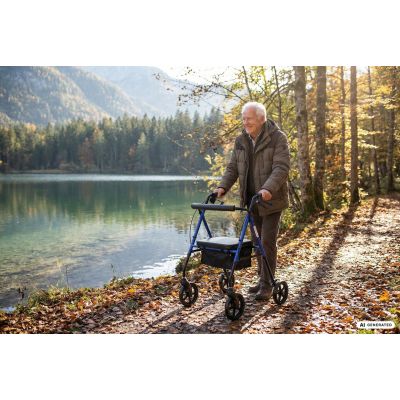 40. Reha-Rollator aus Aluminium