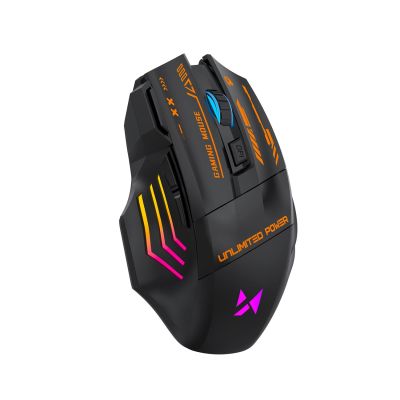 Wozinsky WMGB-1179 Kabellose optische Gaming-Maus mit integriertem Akku, 3200 DPI und Hintergrundbeleuchtung – Schwarz