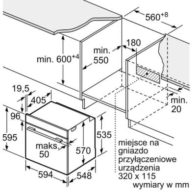 32. BOSCH HBG571EB4 Einbaubackofen, 60 x 60 cm, schwarz