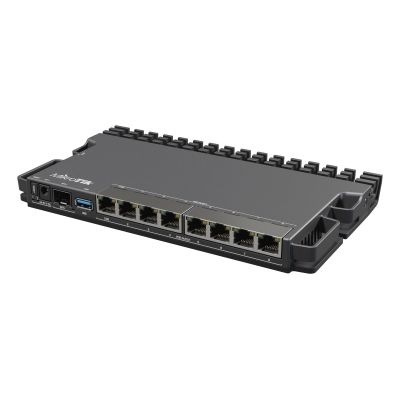 2. Mikrotik RB5009UPr+S+IN Router: Insgesamt 9 Ethernet-Ports; Architektur: ARM 64-Bit; CPU-Kerne: 4