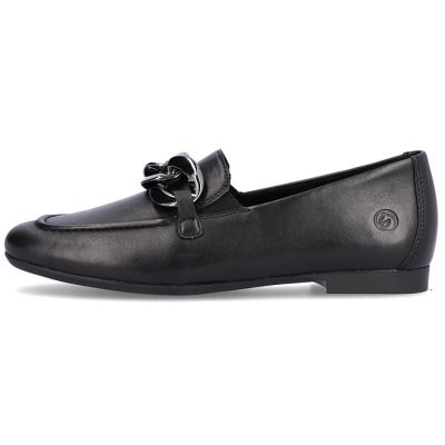 28. Bequeme Lederschuhe mit Kette Remonte W RKR645 schwarz