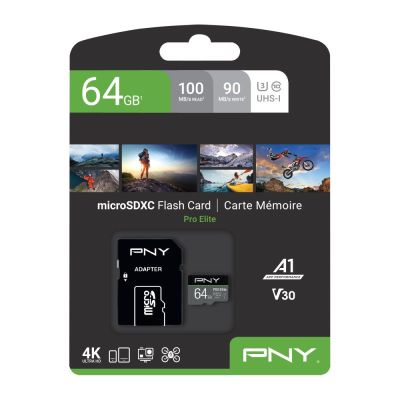 8. PNY PRO Elite microSDXC 64GB Speicherkarte