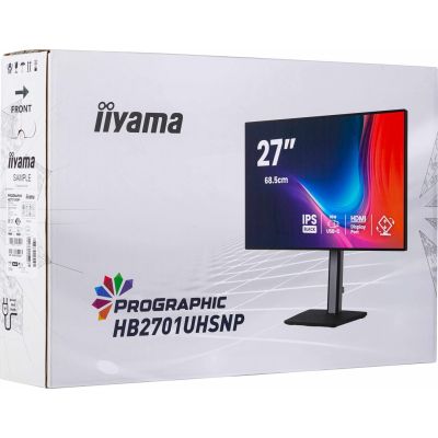 20. iiyama PROGRAPHIC HB2701UHSNP-B1 Computermonitor 68,6 cm (27") 3840 x 2160 px 4K Ultra HD LCD Schwarz