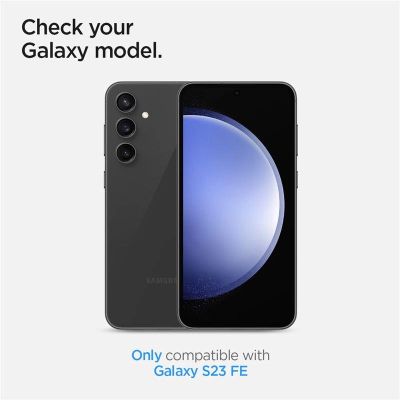 6. Spigen Glas.tR EZ Fit Optik Kameraschutz für Samsung Galaxy S23 FE – Schwarz 2 Stk.