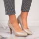 14. Sergio Leone W SK3AC perlenbesetzte Pumps in Nude 
