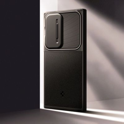 6. Spigen Optik Armor Hülle für Samsung Galaxy S24 Ultra – Schwarz