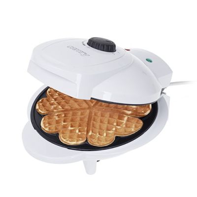 6. Camry CR 3022 Waffeleisen für 5 Waffeln, Schwarz/Weiß, 1000 W