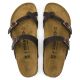 4. Birkenstock Mayari Habana schmale Damen-Flip-Flops, Nubukleder, Braun (0171323)