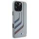4. BMW Silikonhülle mit Kurvenlinien und MagSafe-Design für iPhone 16 Pro Max – Grau