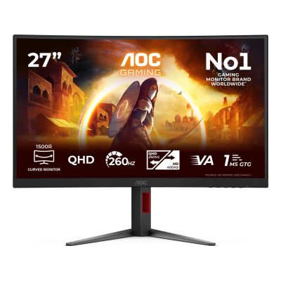 22. AOC G4 CQ27G4Z2P Gaming-Monitor 68,6 cm (27") 2560 x 1440 px Quad HD LCD Schwarz, Rot