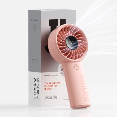 3. Jisulife Handventilator Life4 3600mAh Tragbarer USB-Ventilator - Rosa