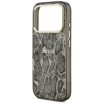 6. Guess Python Pattern MagSafe Hülle für iPhone 17 Pro / 18 Pro – schwarz