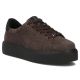 Damen-Plateau-Sneaker aus Leder, braun, Filippo DP6119