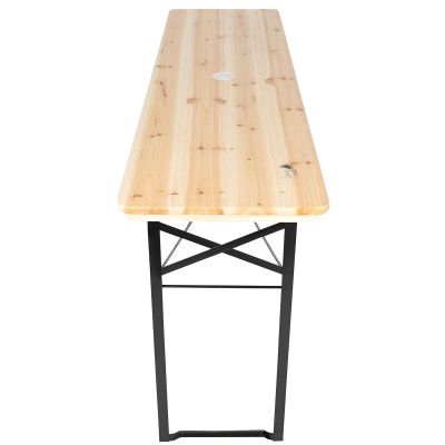 32. Picknick-Bar-Set, bestehend aus Holztisch und 2 Bänken