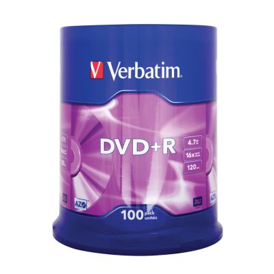 3. DVD Verbatim 43551 (4,7 GB; 16x; 100 Stück; Kuchen)