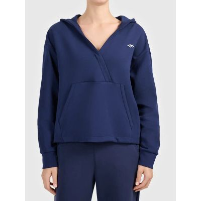 Damen-Kapuzenpullover mit Umschlagform aus sehr weichem Strickmaterial 4F 4FWAW26TSWSF2661-31S