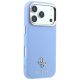 4. Guess Saffiano Small 4G & Classic Logo MagSafe Hülle für iPhone 18 Pro Max / 17 Pro Max - Hellblau