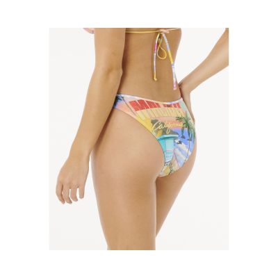 3. RIP CURL Hotel Malibu Hi Leg Cheeky Bikinihose für Damen, mehrfarbig