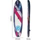 10. SET - ENERO AUFBLASBARES SUP-BOARD 320x81x15CM LILA