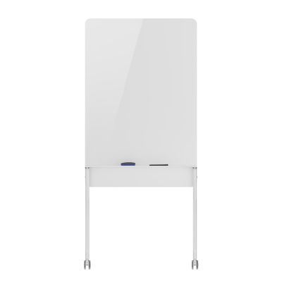 17. ERGO OFFICE Mobile Whiteboard-Tafel, vertikal, weiß, einseitig, mit Ablage, Tafelabmessungen 1190 x 790 mm ER-3