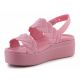 3. Crocs Brooklyn Woven Low Wedge W 209977-6XX Sandalen