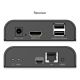 4. HDMI 4K/60Hz Twisted-Pair-Extender mit USB 2.0 KVM über IP 1G oder bis zu 120 m/200 m, max. 253 Empfänger, Touchscreen – Set