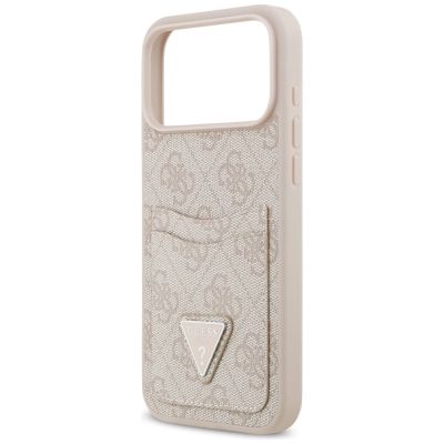 6. Guess 4G Nauble Card Triangle Case für iPhone 17 Pro Max - Pink