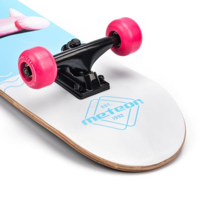 8. METEOR HOLZ-SKATEBOARD FLAMINGO