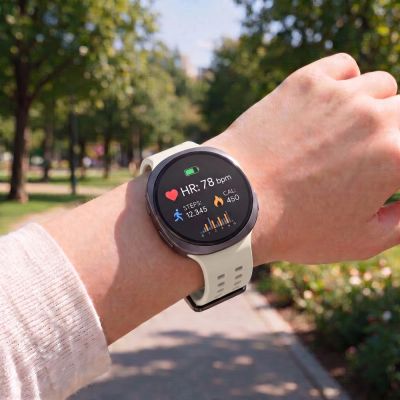 4. Tech-Protect Silikon-Air-Armband für Samsung Galaxy Watch 40/44/46 mm – Beige