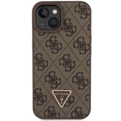 4. Guess GUHCP15MP4TDSCPW iPhone 15 Plus 6,7" braun/braunes Hardcase Crossbody 4G Metalllogo