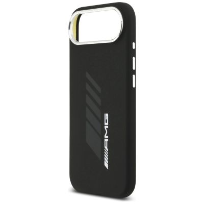 6. AMG Silikon-Übergröße-Rhombus-MagSafe-Hülle für iPhone Air – Schwarz
