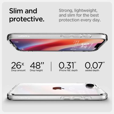 14. Spigen Ultra Hybrid Hülle für iPhone 16e / 17e - Transparent