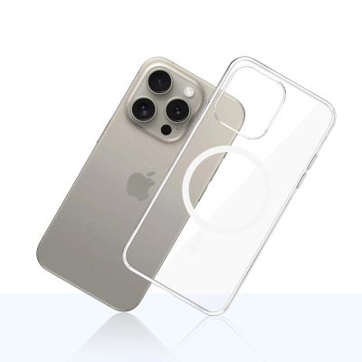 6. 3mk Clear MagCase Hülle für Apple iPhone 15 Pro Max – transparent