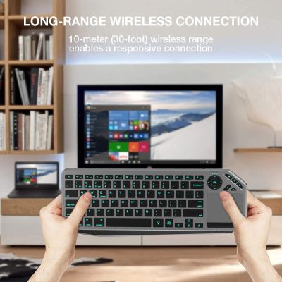 12. TECHLY DRAHTLOSE DUAL-BT/RF-TOUCH-TASTATUR