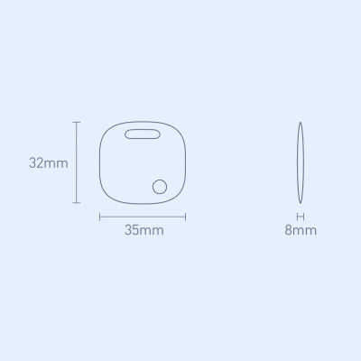 22. Baseus T2 Pro Smart GPS Tracker für Kinderhandtaschenschlüssel weiß (FMTP000002)