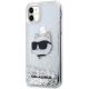 2. Karl Lagerfeld KLHCN61LNCHCS iPhone 11/ XR Silber/Silber Hardcase Glitter Choupette Head