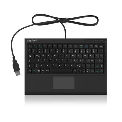 3. KeySonic ACK-3410 (US) Office-Tastatur USB US Englisch Schwarz